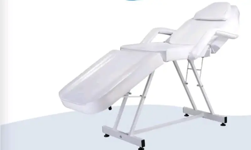 Camilla de masaje blanca reclinable - 2