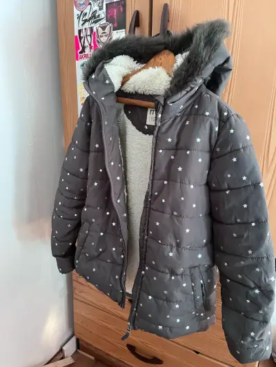 Chaqueta gris con estrellas - miniatura 1