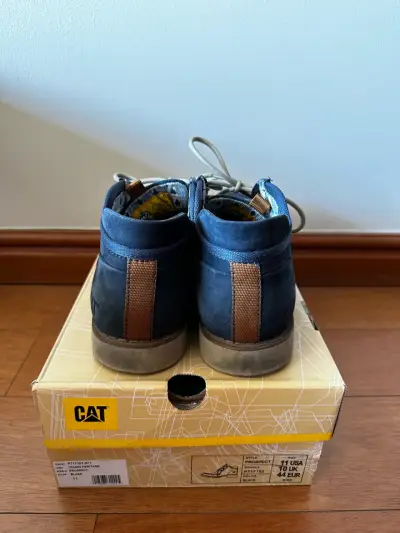 Zapatos CAT azules usados - miniatura 2