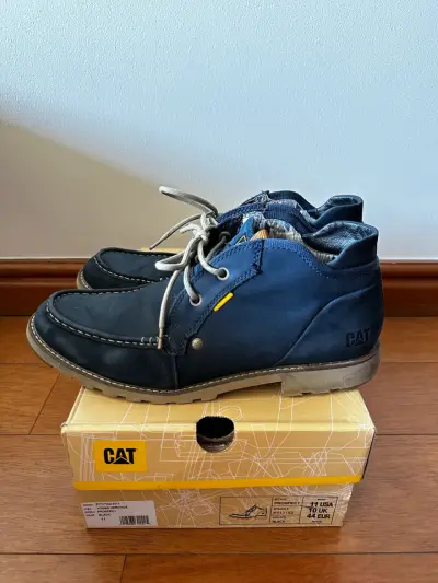 Zapatos CAT azules usados - miniatura 3