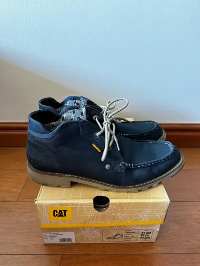 Zapatos CAT azules usados - miniatura 4
