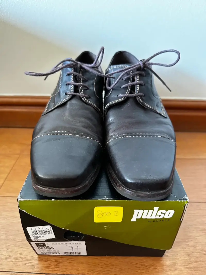 Zapatos de cuero Pulso café - 1