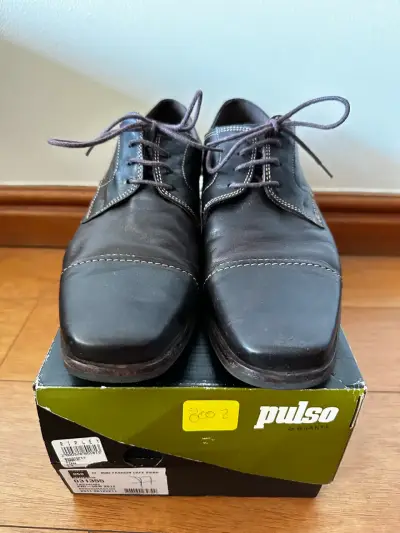 Zapatos de cuero Pulso café - miniatura 1