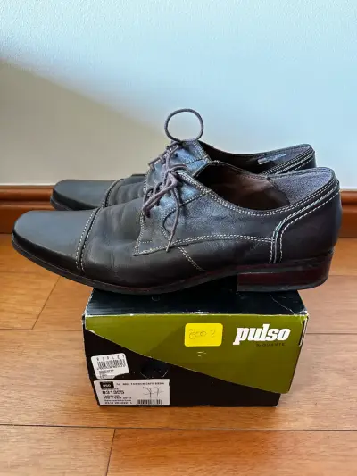 Zapatos de cuero Pulso café - miniatura 3