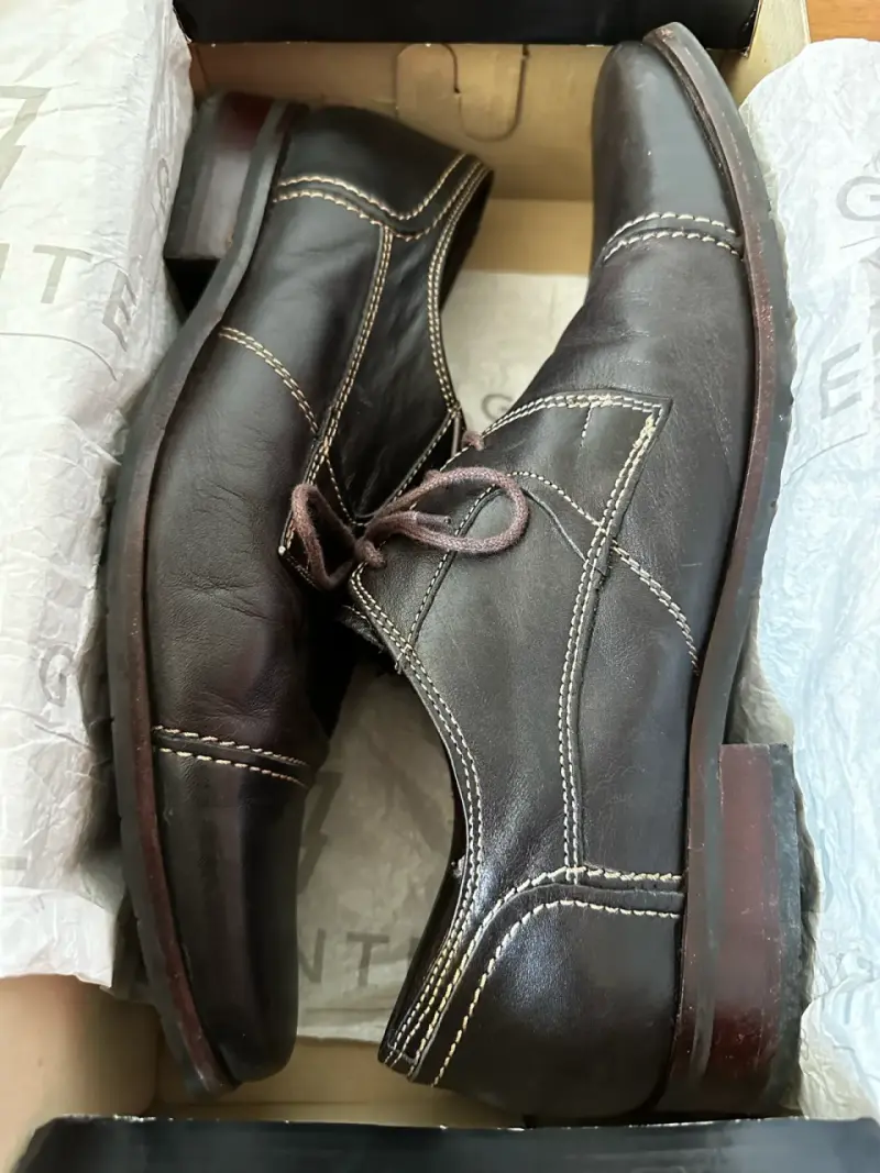 Zapatos de cuero Pulso café - 6
