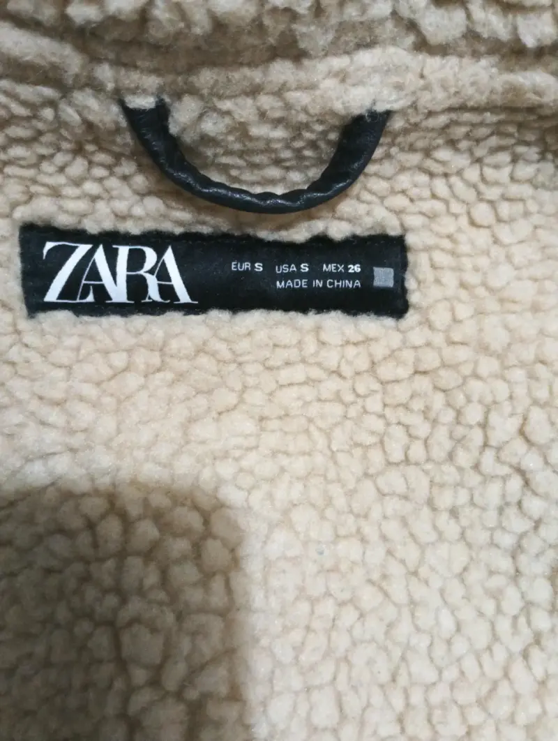 Chaqueta Zara marrón oscuro con forro - 5