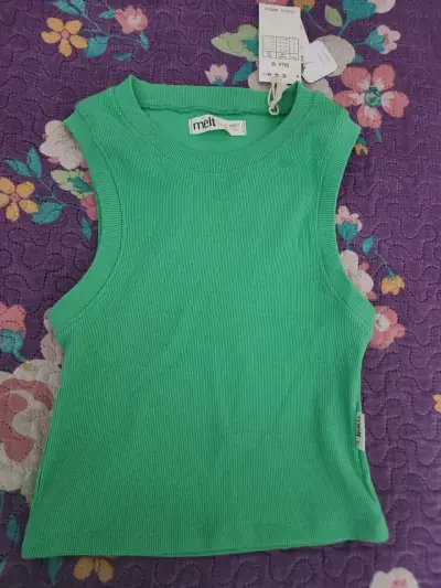 Polera sin mangas verde Melt - miniatura 1