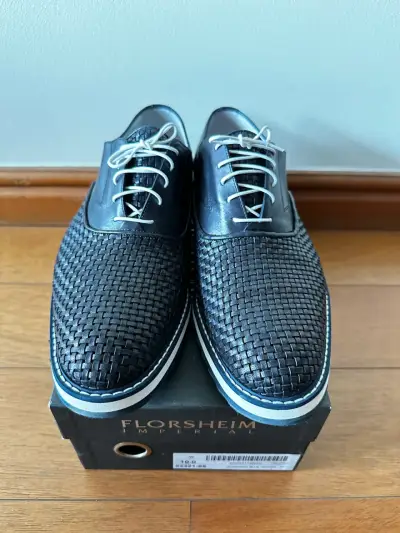 Zapatos de cuero Florsheim negros - miniatura 1