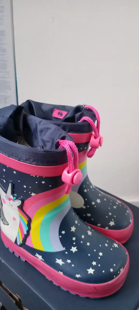 Botas de lluvia infantiles unicornios - 1