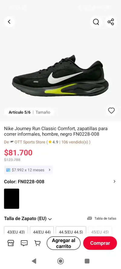 Zapatillas Nike Journey Run negras - miniatura 2