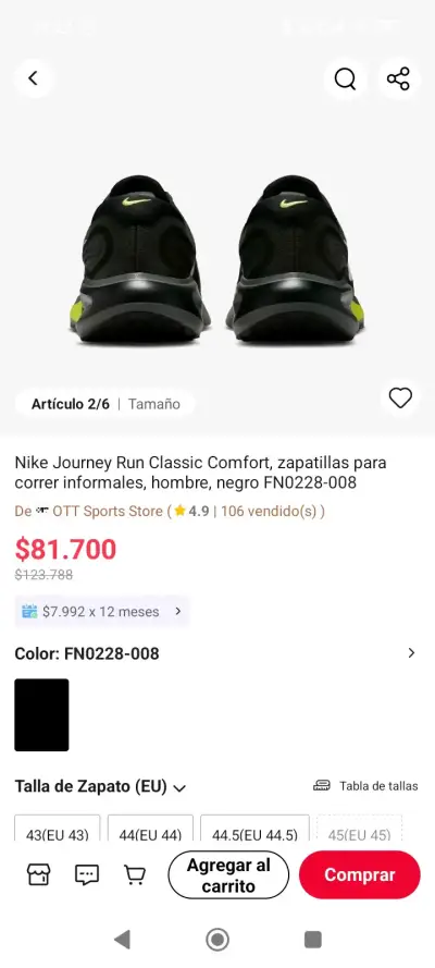 Zapatillas Nike Journey Run negras - miniatura 4