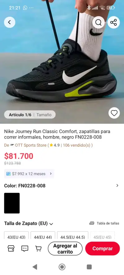 Zapatillas Nike Journey Run negras - miniatura 5