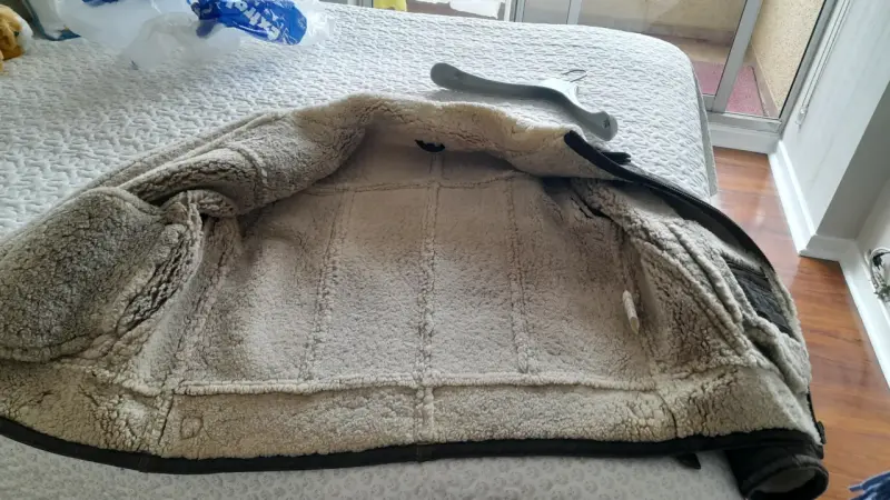 Chaqueta de cuero con forro de chiporro - 2