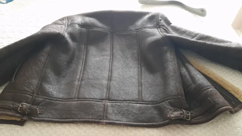 Chaqueta de cuero con forro de chiporro - 4