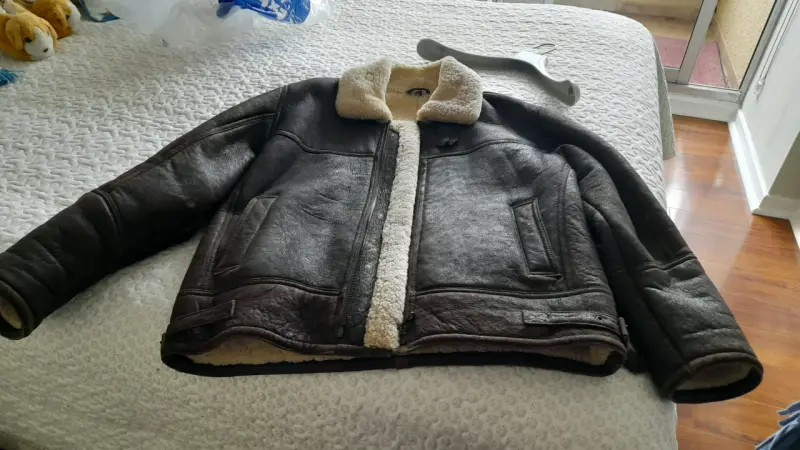 Chaqueta de cuero con forro de chiporro - 7