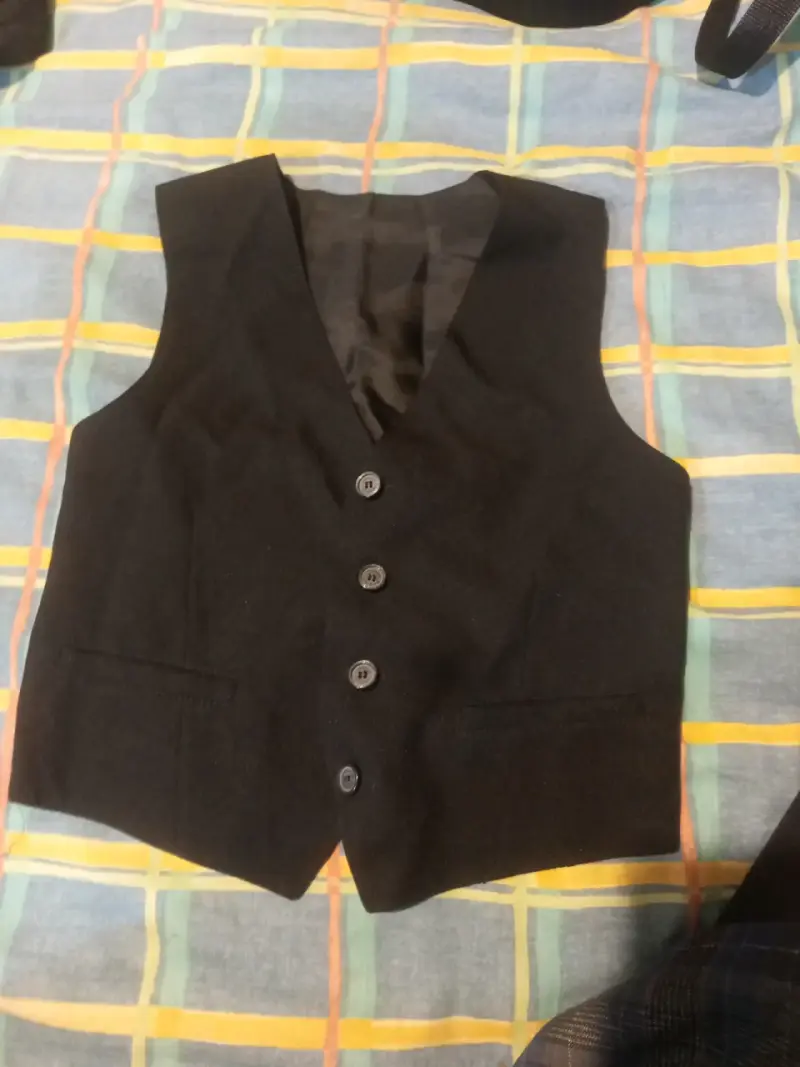 Chaleco formal negro niño talla 3-4 años - 1