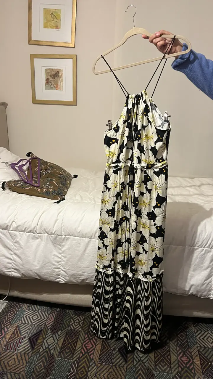 Vestido largo floral