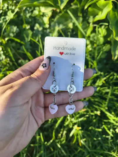 Aros colgantes hechos a mano - miniatura 1