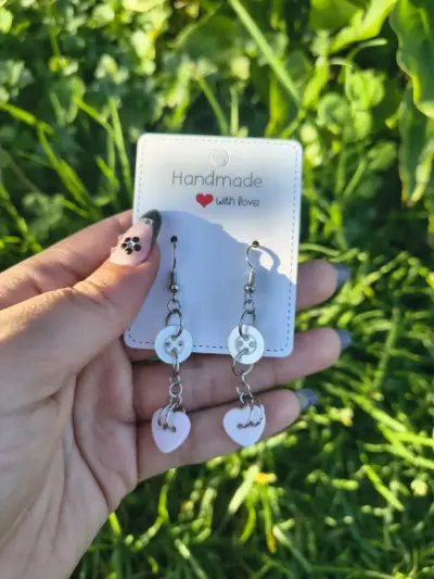 Aros colgantes hechos a mano - miniatura 2