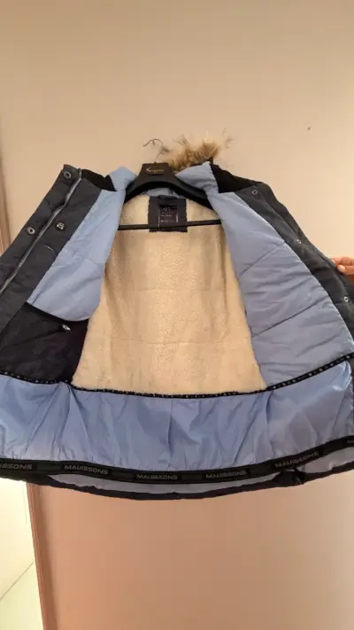 Parka azul con capucha - miniatura 2
