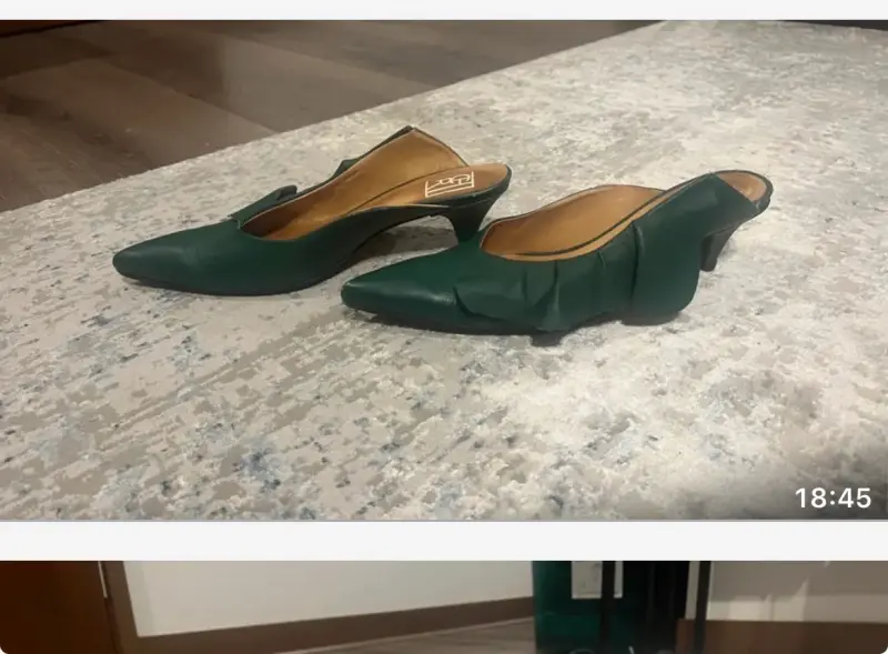 Zapatos de tacón verde mujer CHER