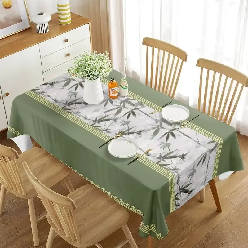 Mantel de flores beige - 3