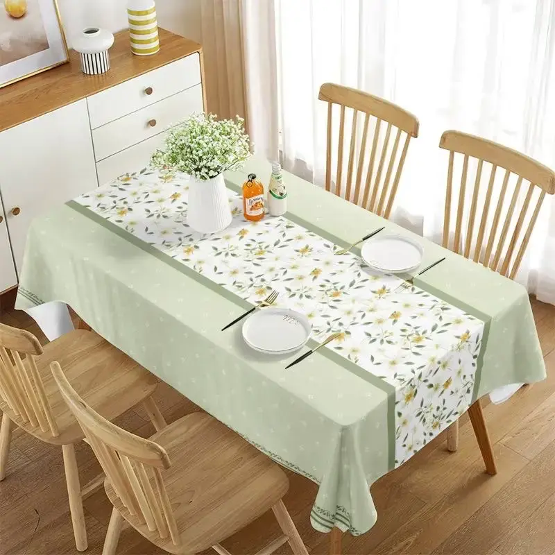 Mantel de flores beige - 6