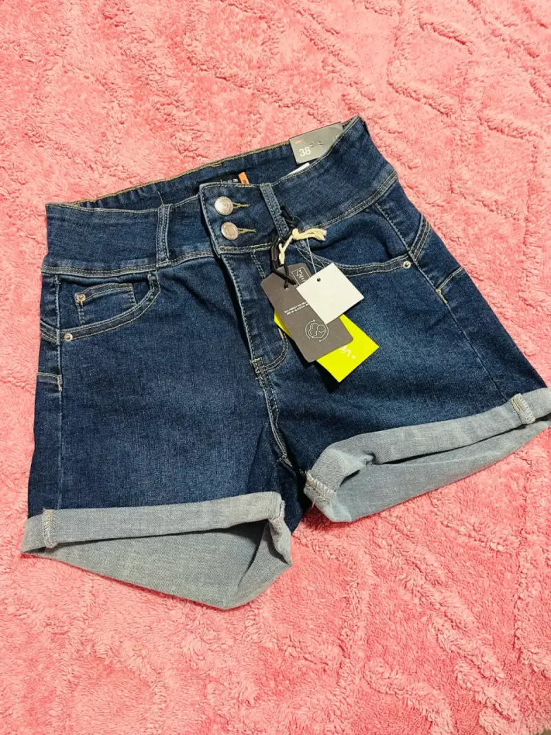 Shorts de mezclilla azul - 1