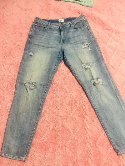 Jeans azul desgastados - miniatura 1