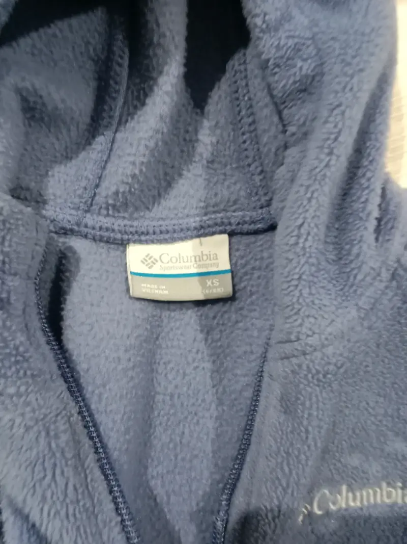 Chaqueta polar azul con capucha - 3