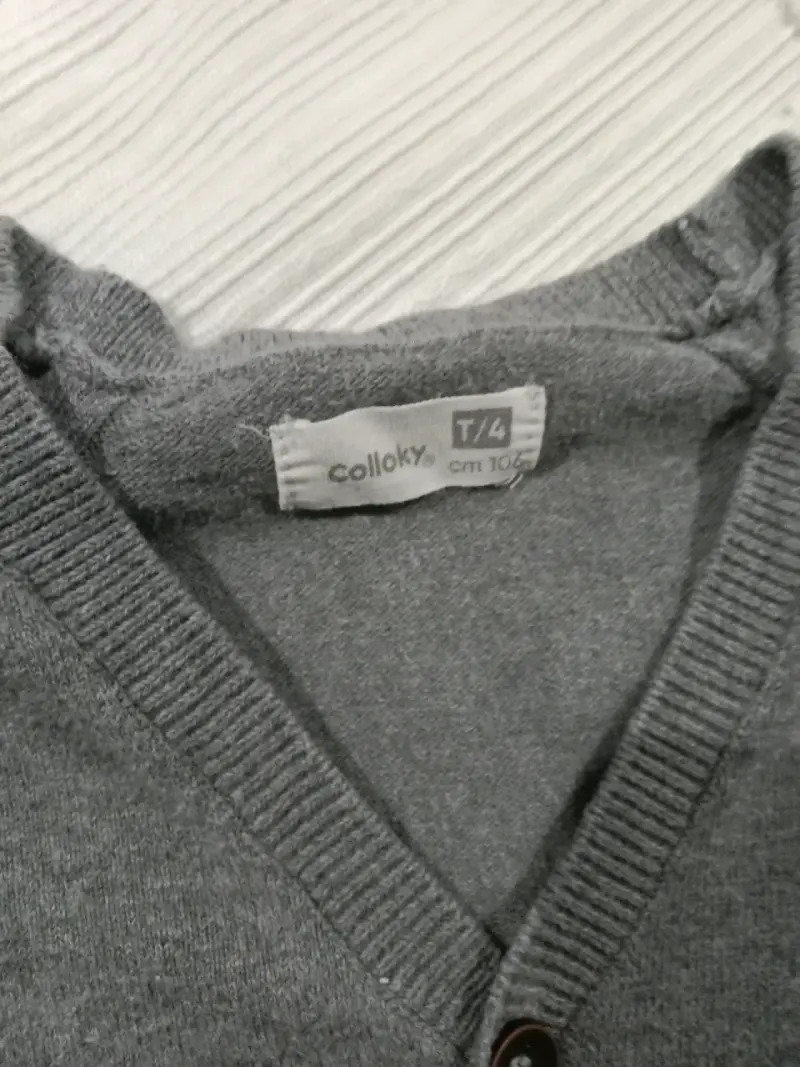 Cardigan gris de lana - 2