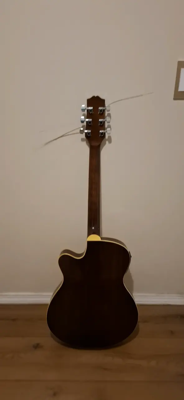 Guitarra acústica Freeman fra95scet con funda - 4