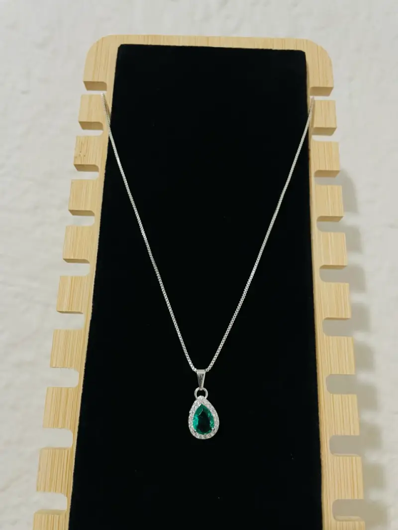 Remate de Cadenas de plata  con colgante - 1