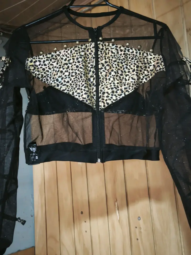 Chaqueta transparente con estampado - 1