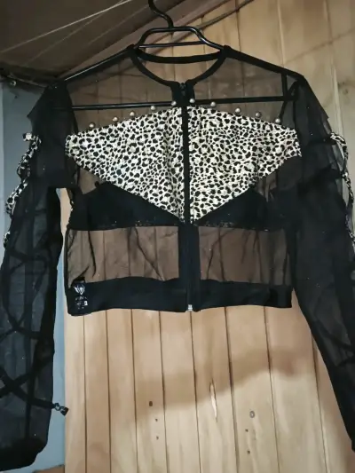 Chaqueta transparente con estampado - miniatura 4