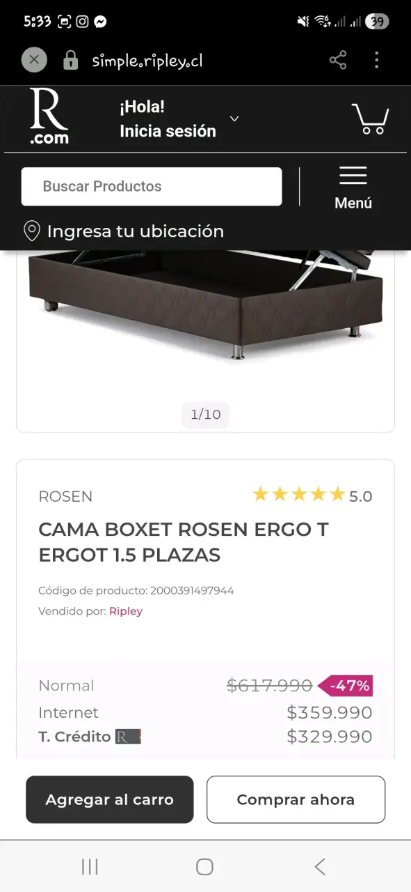 Base baulera + colchon + respaldo + sabanas - 3