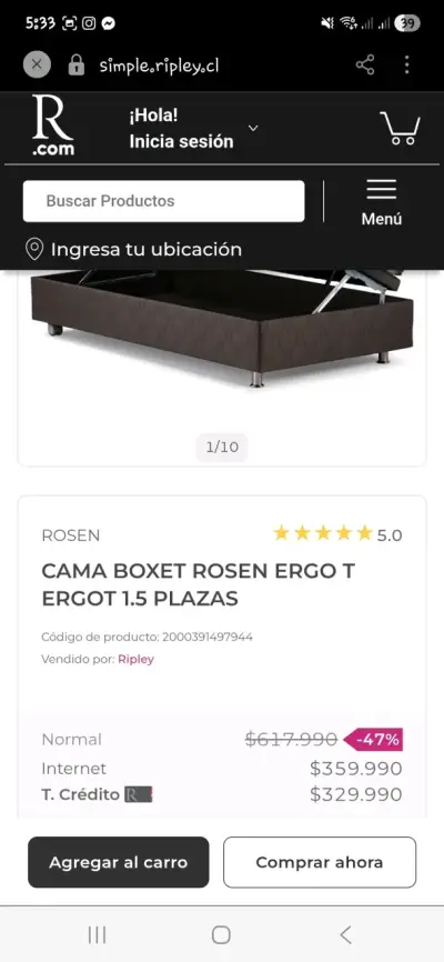 Base baulera + colchon + respaldo + sabanas - miniatura 3