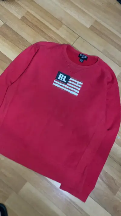 Polerón rojo diseño RL - miniatura 1