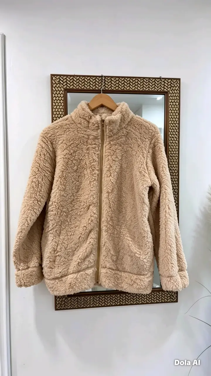 Chaqueta de felpa gris - 2