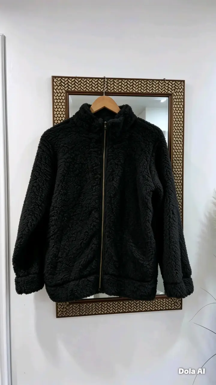 Chaqueta de felpa gris - 3