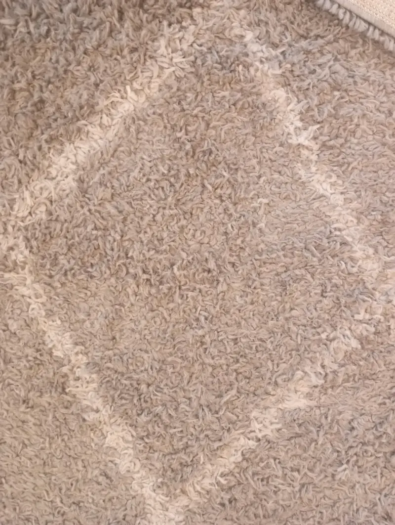 Alfombra grande gris claro estilo bohemio - 3