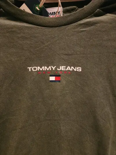 Polera Tommy Jeans verde - miniatura 4