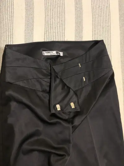 Traje pantalón y Blazer  mujer negro elegante - miniatura 3