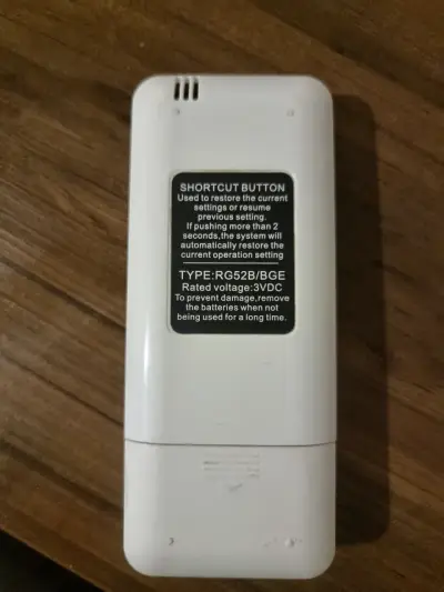 Control remoto aire acondicionado Midea - miniatura 2