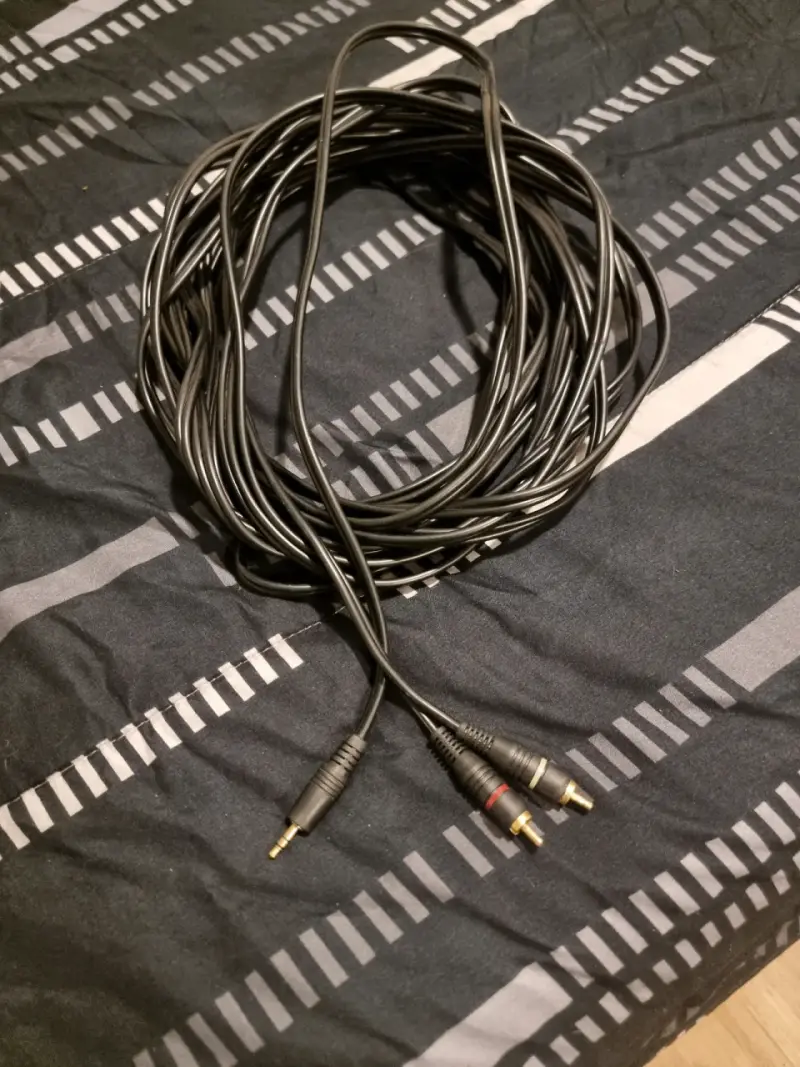 Cable de audio RCA a Jack 12 mts
