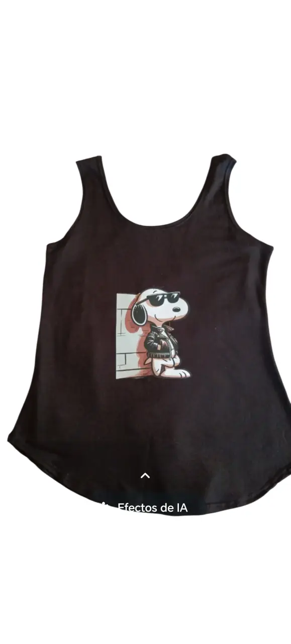 Tote bag Snoopy negra - 2