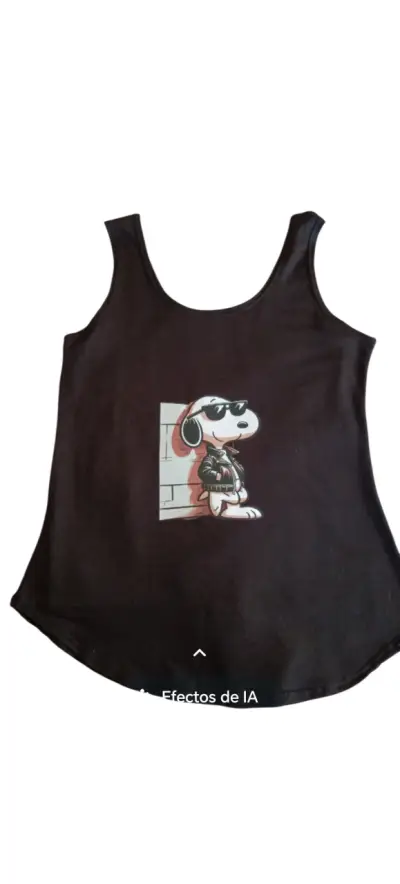 Tote bag Snoopy negra - miniatura 2