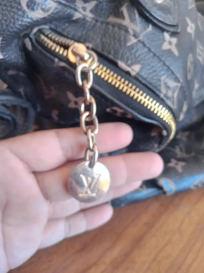 Cartera negra con estampado LV - 5