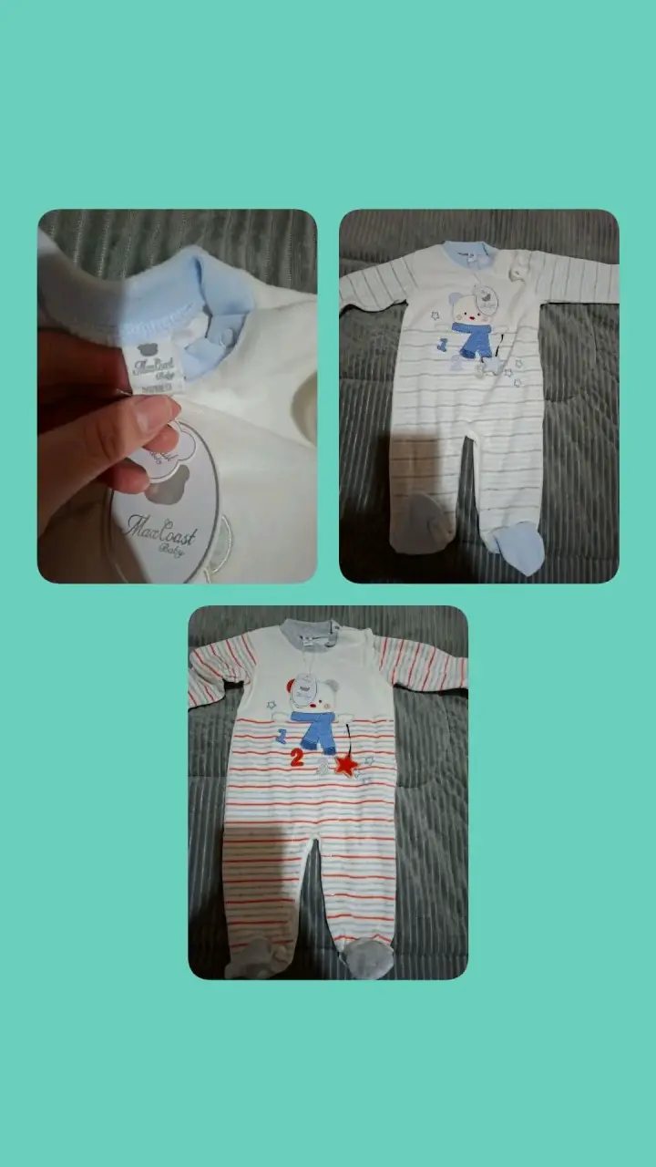 Pijamas de bebé con estampado de oso