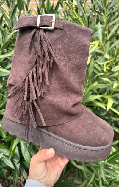 Botas de gamuza con flecos - miniatura 5